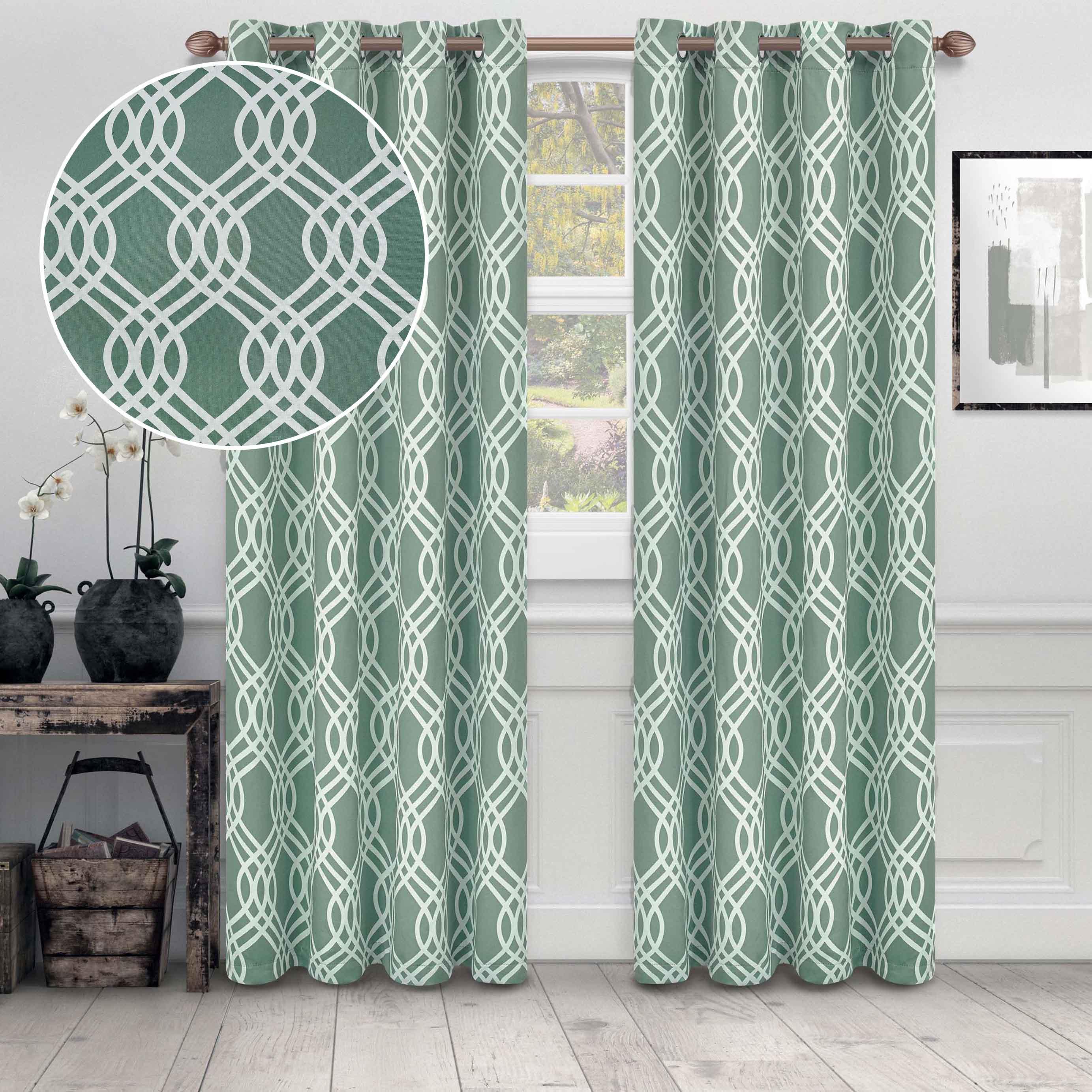 Machine Washable Blackout Curtains Set - Thermal Insulated Room Darkening Drapes for Bedroom & Living Room - Noise Reducing & Energy Saving Window Treatment for Home, Office, Nursery