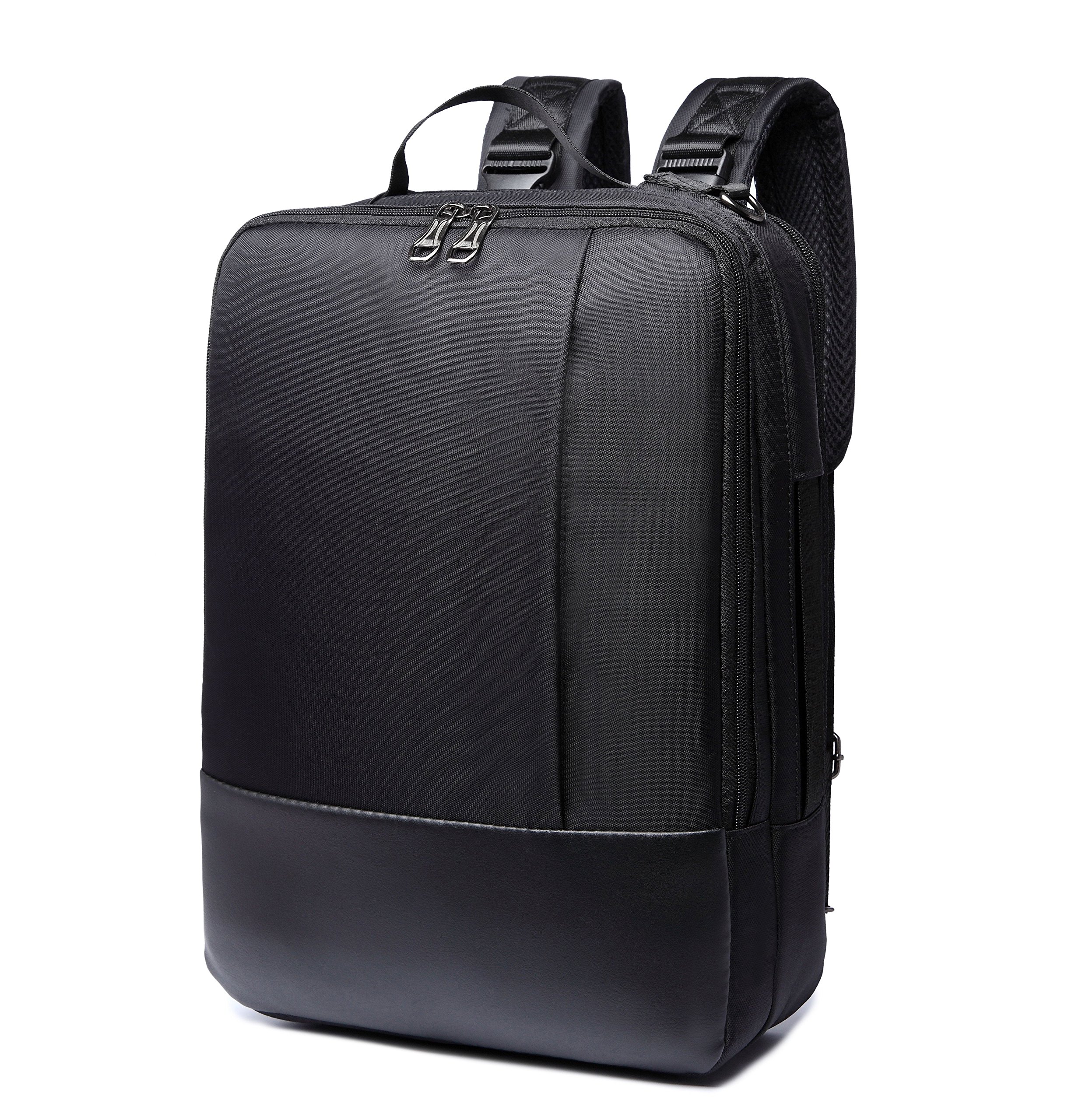 ZIXER 3-in-1 Convertible Slim Professional Backpack Briefcase - Water Resistant Business Laptop Bag for Work, College & Travel - Fits 15.6