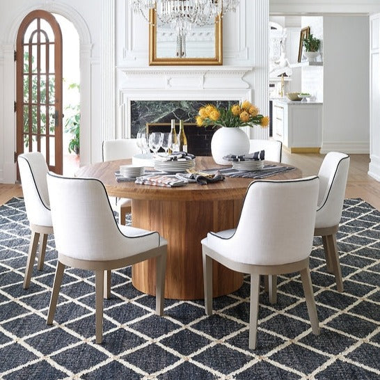 Kali Black Handwoven Jute Rug - Natural Eco-Friendly Floor Mat for Living Room, Bedroom & Home Decor | Durable & Stylish Bohemian Area Rug
