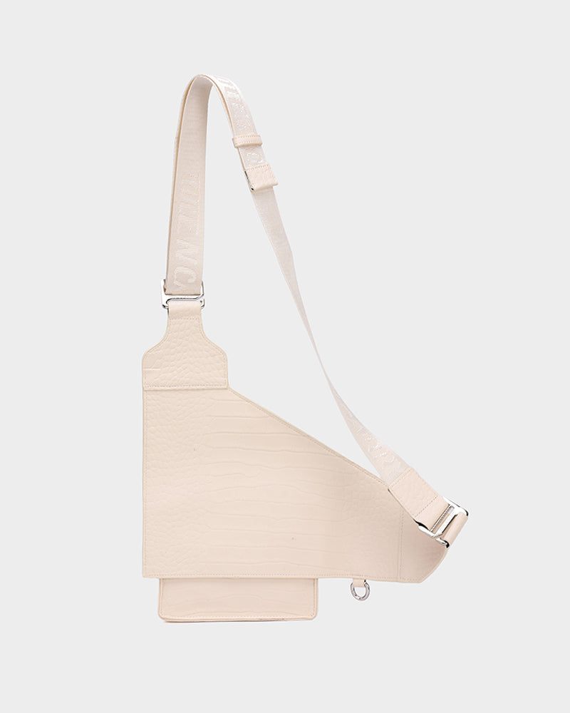 Blast Off Sling Bag - Cream White Crossbody Bag for Men & Women | Perfect for Travel, Hiking, and Everyday Use
