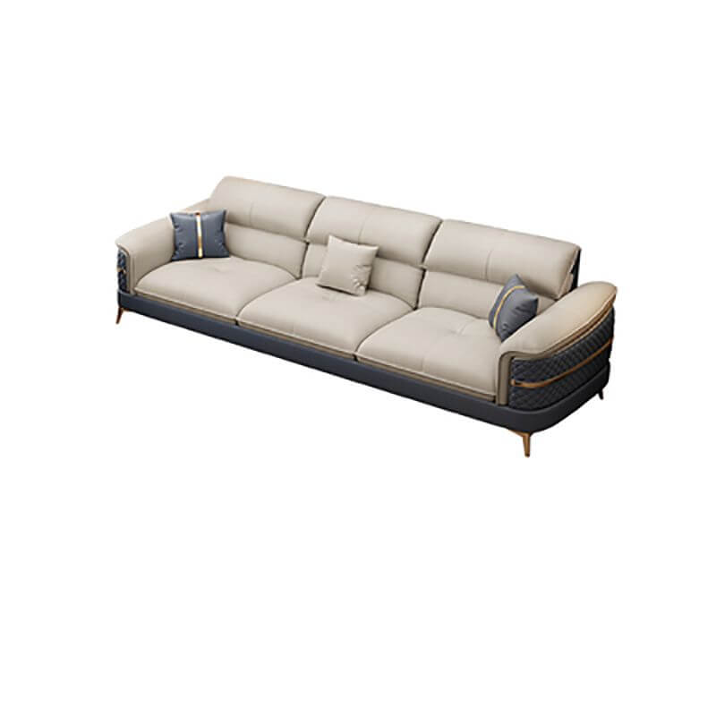 Farmhouse Style Modular Sofa for Living Room - Round Armrests Fabric Sectional Couch - Perfect for Cozy Family Gatherings & Home Decor