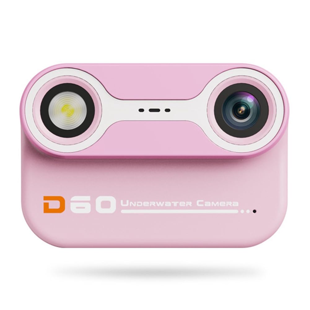 Waterproof Kids Camera - 3M Underwater Dual Lens Action Camera for Children, Pink - Perfect for Swimming, Snorkeling & Outdoor Adventures