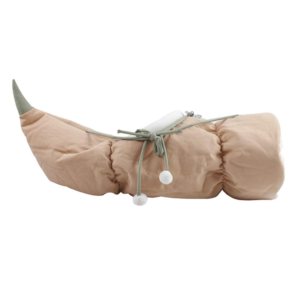1 Pc Cat Folding Tunnel - Indoor/Outdoor Cat Toy Tent with Hammock & Cave for Kittens, Durable Polyester Cat Tube Bed - Perfect for Playtime, Napping & Hanging in Living Room or Garden