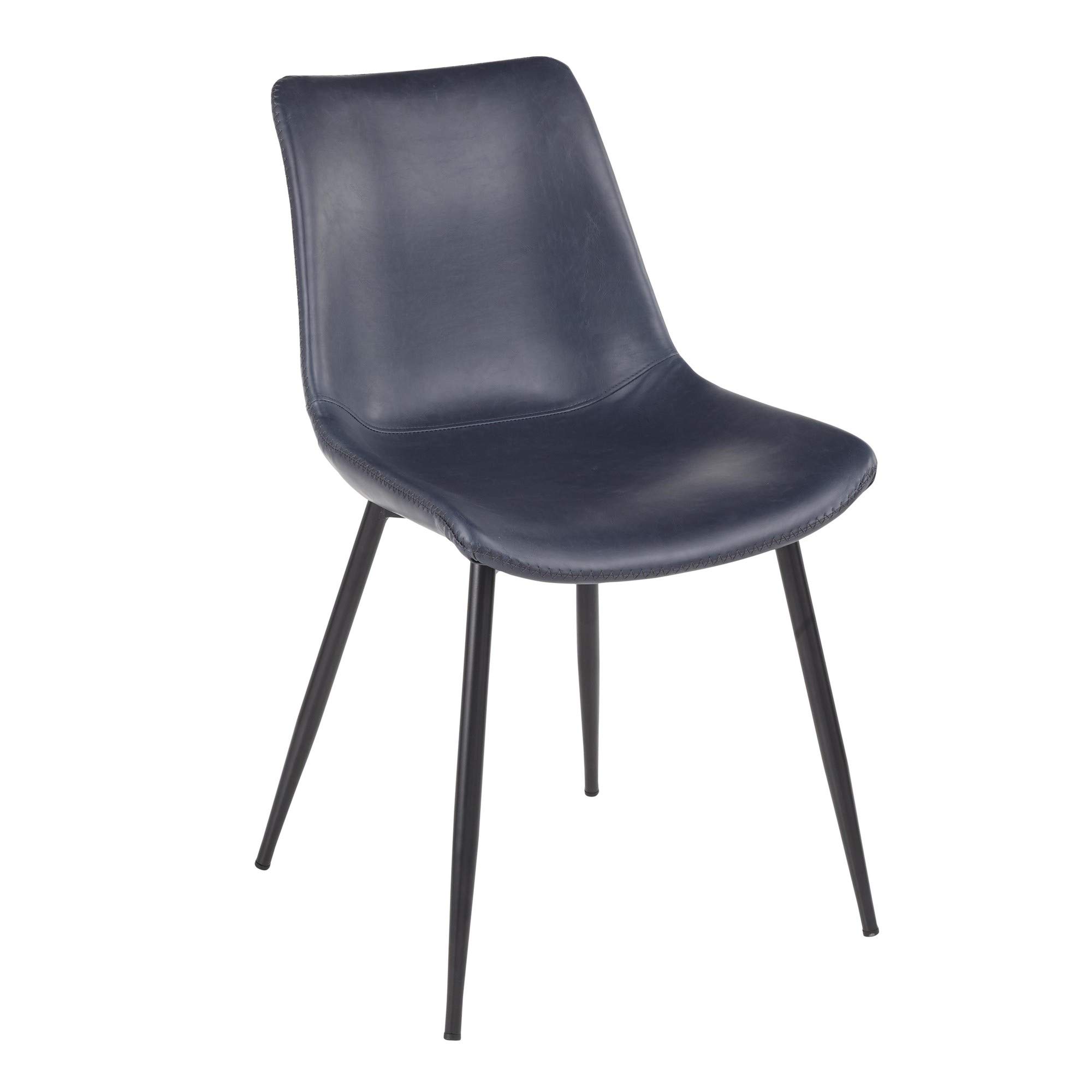 LumiSource Durango Upholstered Dining Chairs Set of 2 - Modern Kitchen & Dining Room Chairs with Padded Seat for Comfortable Meals, Entertaining & Family Gatherings