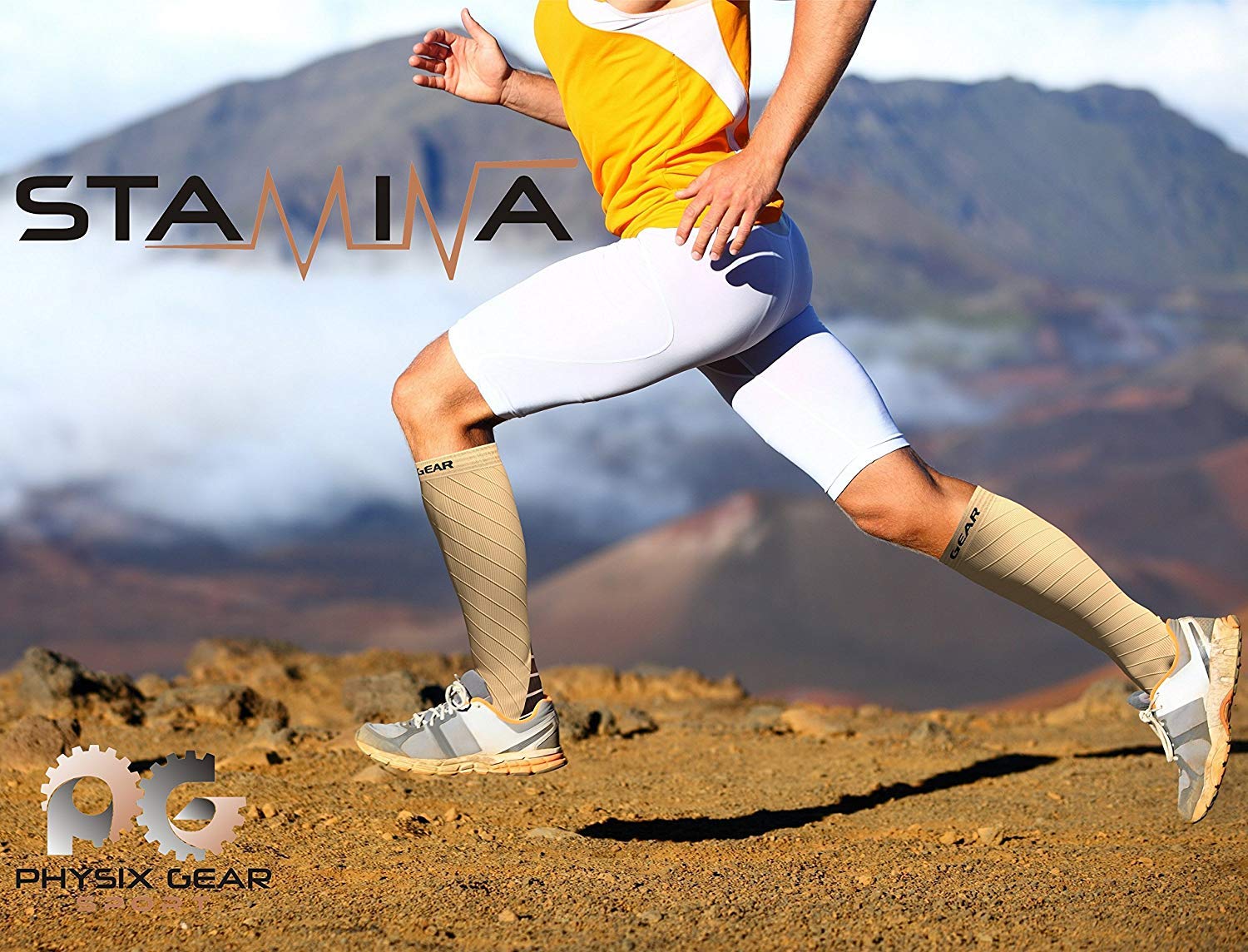 Physix Gear 20-30 mmHg Graduated Compression Socks for Women & Men - Medical Support Stockings for Travel, Running, Pregnancy, Varicose Veins & Swelling Relief - Perfect for Nurses, Athletes & Frequent Flyers