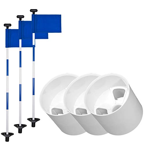 PLASTIC CUP SET (Blue & White)