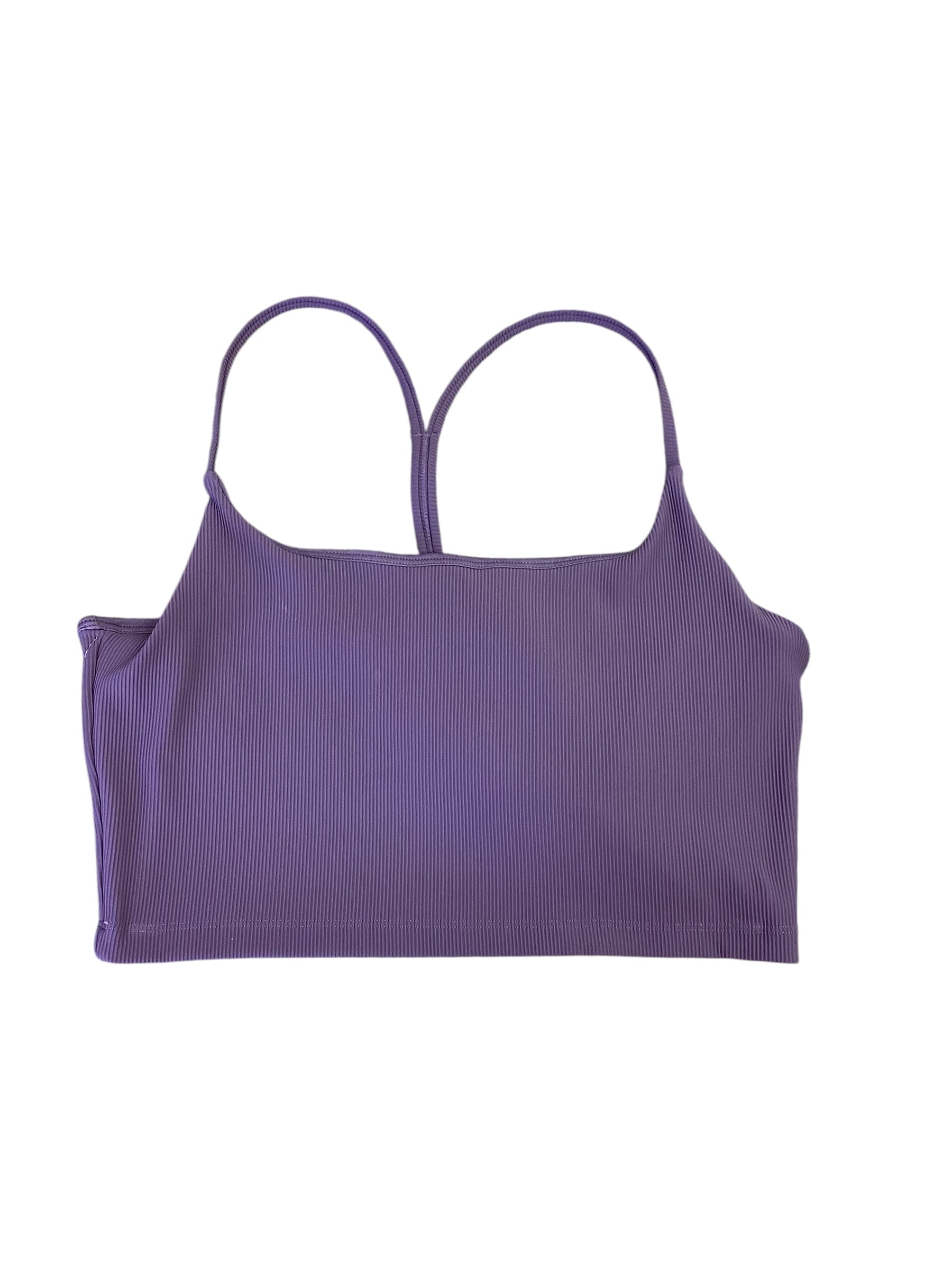 Clothes Mentor Purple Medium Athletic Bra - High Support Workout Sports Bra for Running, Yoga & Gym