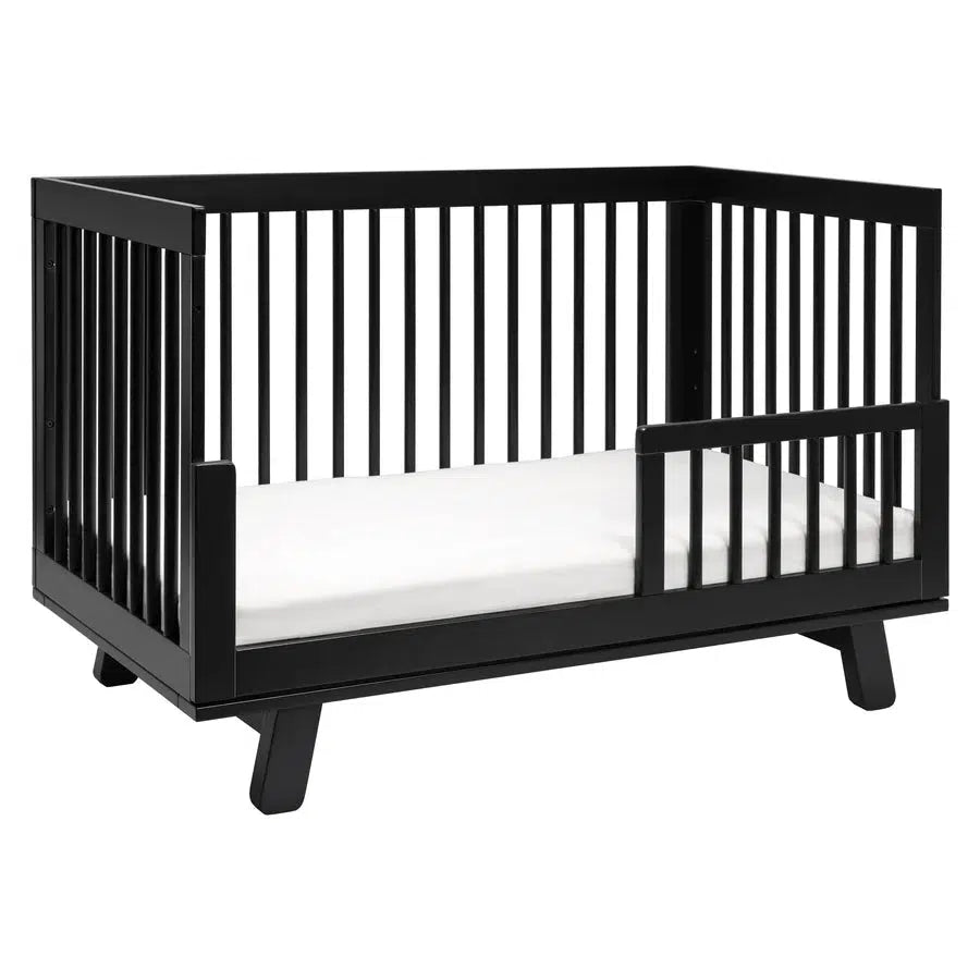 Babyletto Hudson 3-in-1 Convertible Crib - Black | Modern Nursery Furniture for Newborn to Toddler | Perfect for Small Spaces & Gender-Neutral Nursery Decor