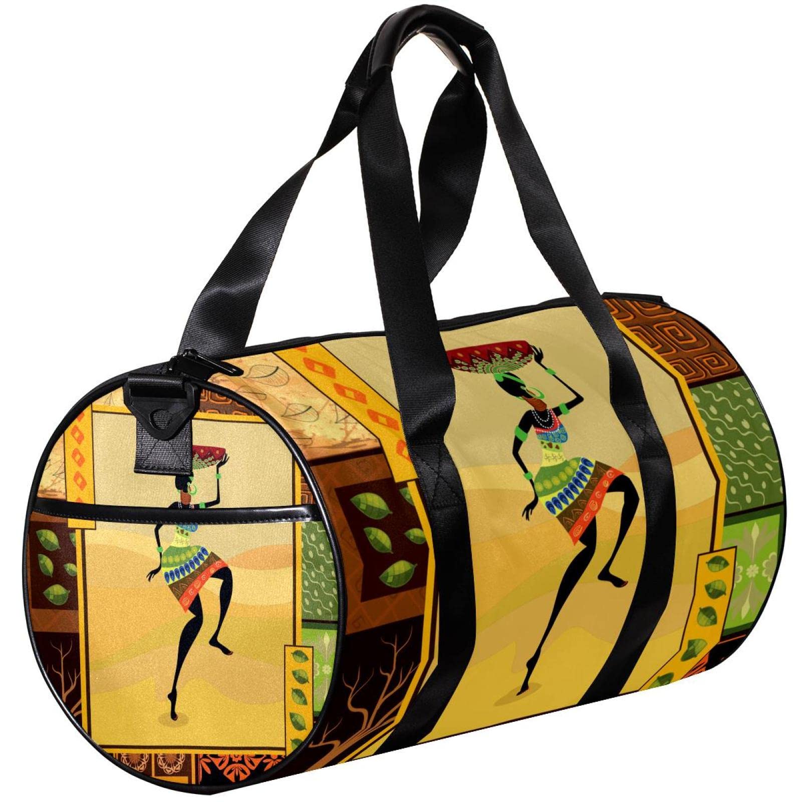 Stylish African Print Travel Duffel Bag - Lightweight Sports Gym Bag for Men & Women - Perfect Small Weekender Bag for Travel, Workout & Weekend Getaways