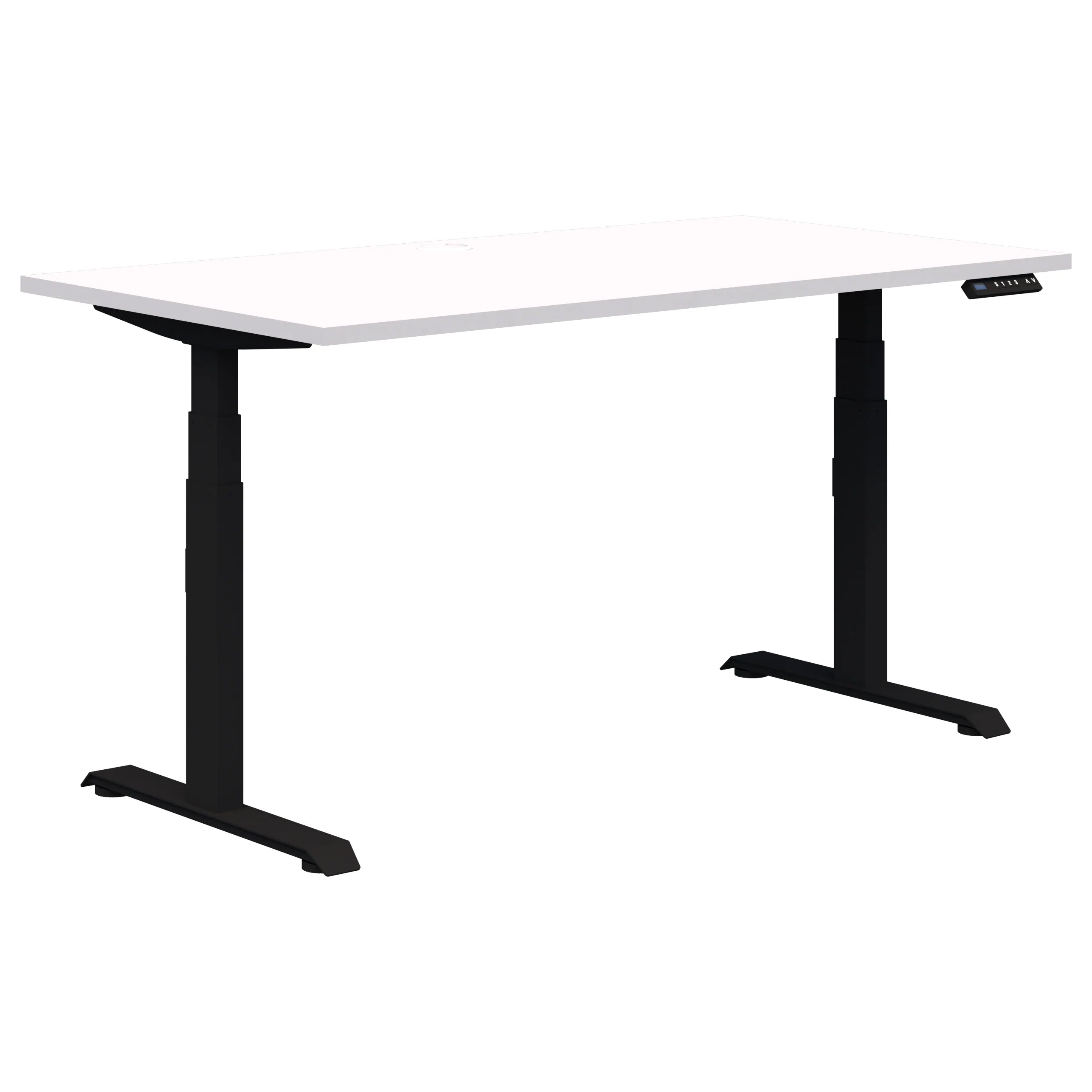 Summit II Single Height Adjustable Standing Desk - Ergonomic Home & Office Workstation for Comfortable Sitting or Standing - Perfect for Remote Work, Study & Gaming Setup