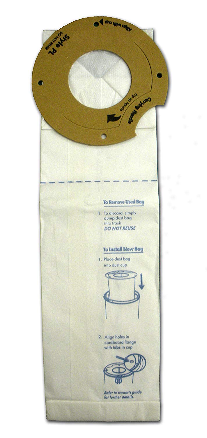 Eureka Style PL Micro Filtration Vacuum Bags - 63 Bags for Upright & Canister Vacuums - Perfect for Pet Hair, Allergies & Deep Cleaning