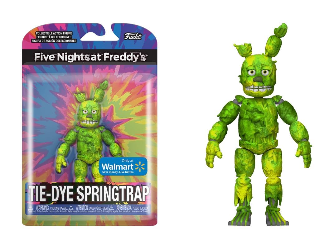 Five Nights at Freddy's FNAF Action Figure Bundle - Foxy, Springtrap & Terror Bonnie Collectible Set | Horror Game Merchandise for Fans | Perfect for Display, Cosplay and Gaming Room Decor