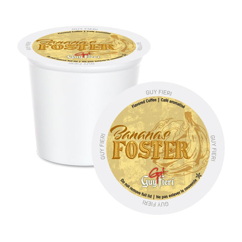 Guy Fieri Banana Foster Single Serve Coffee Pods 24 Pack - Perfect for Keurig Machines, Office Coffee Breaks & Home Use