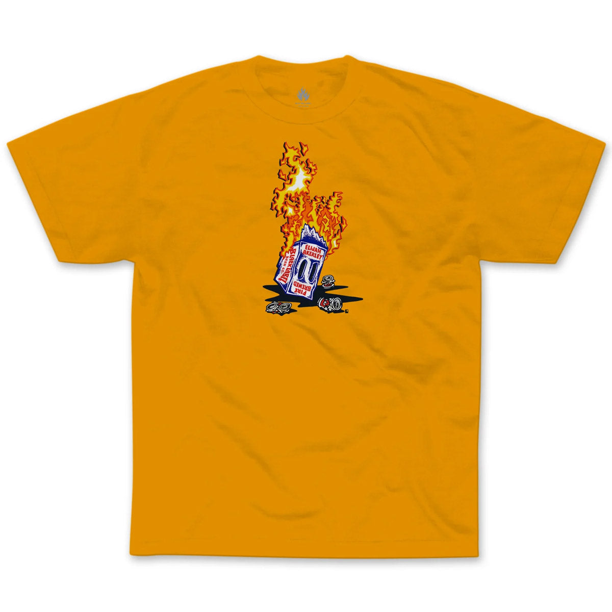Black Label Elijah Akerley Fire Brewed Tee Gold - Premium Graphic T-Shirt for Men | Perfect for Casual Wear, Street Style & Music Festivals