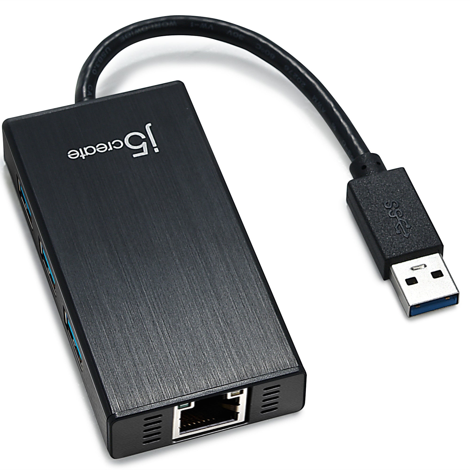High-Speed USB 3.0 Hub with Gigabit Ethernet Adapter - 3-Port USB 3.0 Multi Adapter for Laptop, PC, Mac - Perfect for Home Office, Gaming & Remote Work Connectivity