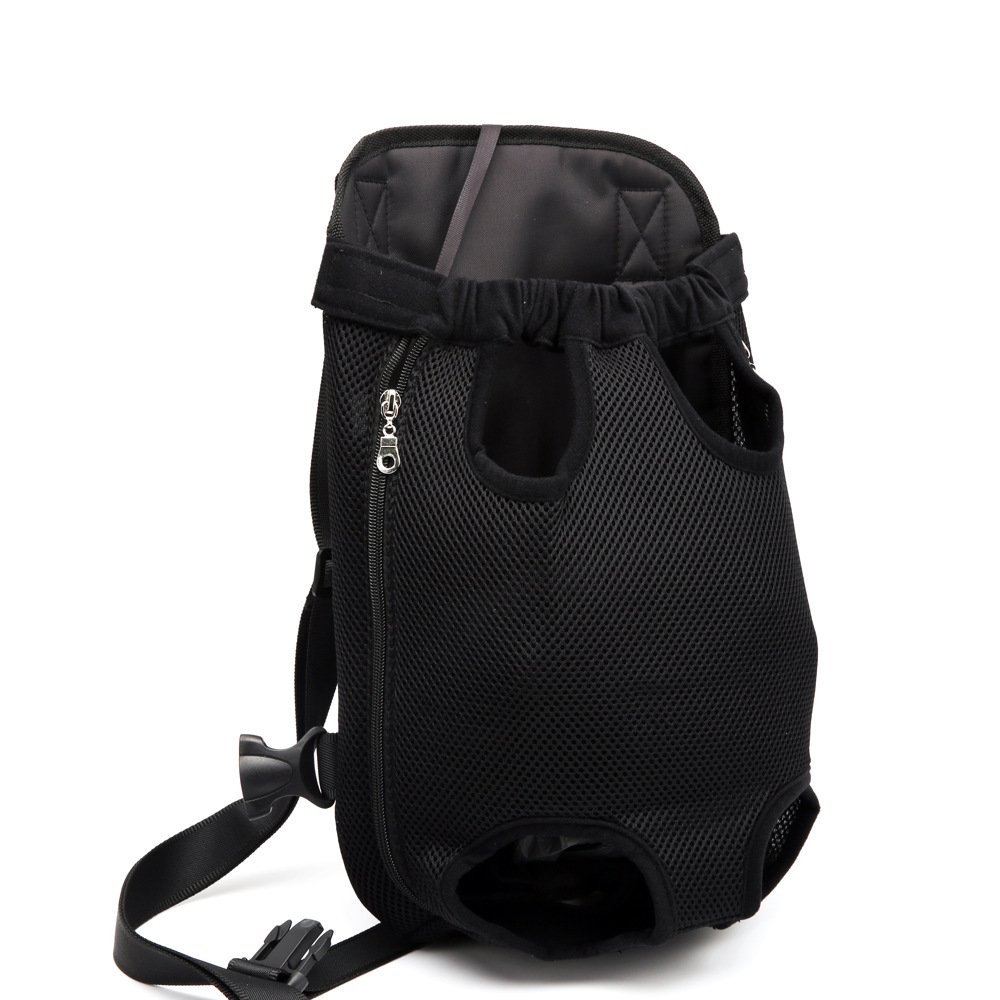 WowowMeow Adjustable Pet Carrier Backpack for Small Dogs - Hands-Free Travel, Hiking & Camping - Front Facing with Legs Out Design (Large, Black) - Perfect for Outdoor Adventures, Daily Walks & Vet Visits
