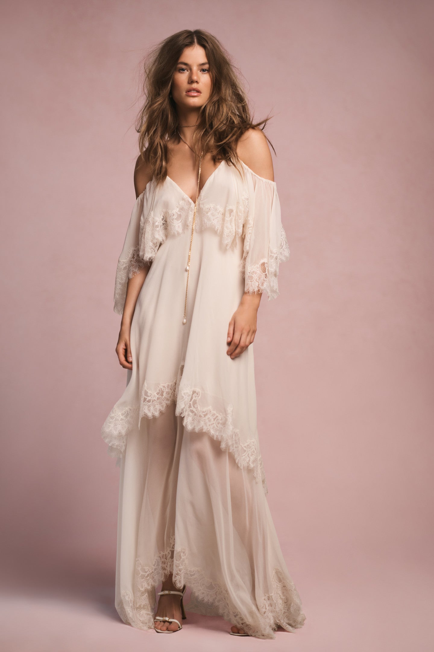 Annavelle Elegant Silk Chiffon Maxi Dress for Women - Flowy Long Evening Gown for Weddings, Parties & Special Occasions