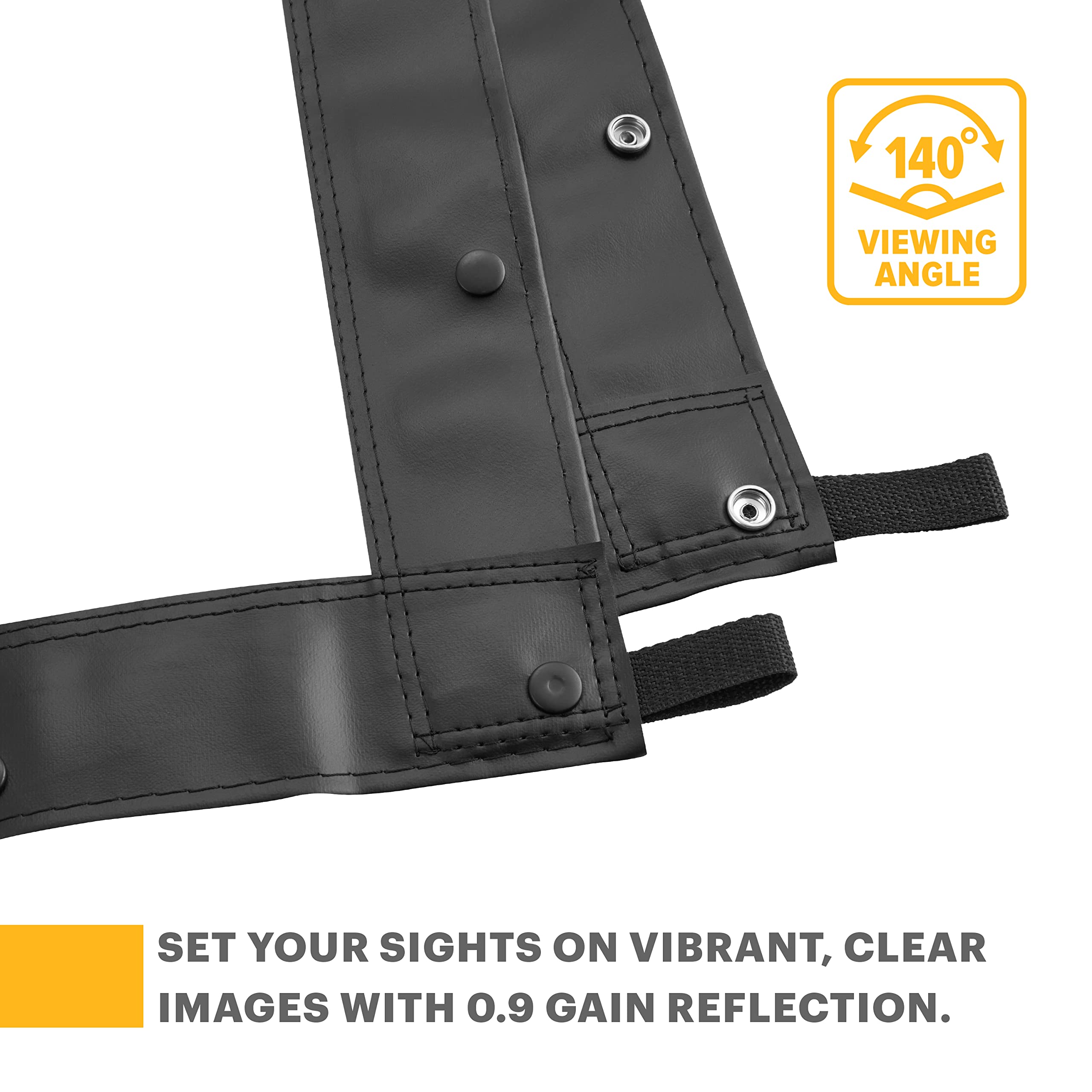 KODAK 120-Inch Fast Fold Projector Screen - High Contrast White Front Projection Backdrop for Indoor & Outdoor Movies | Wrinkle-Free, Glare-Proof & Easy-Clean Fabric | Perfect for Home Theater, Classroom Presentations & Backyard Movie Nights