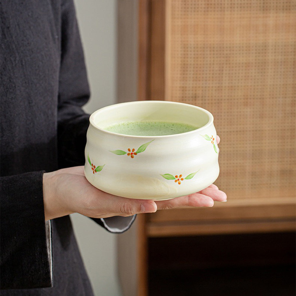 Premium Japanese Floral Matcha Green Tea Ceremony Set - Authentic Traditional Tea Kit for Home, Office & Gifting | Relaxing Zen Tea Experience