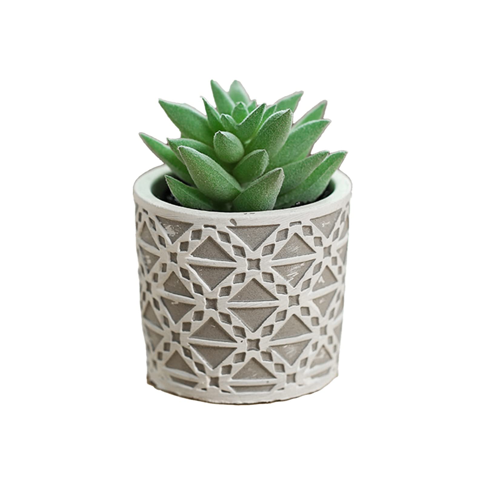 Artificial Mini Succulent Plants in Pots - Fake PVC Potted Plants for Home & Office Desk Decor - Low Maintenance & Realistic Looking - Perfect for Indoor Greenery, Gift Ideas, and Workspace Decor