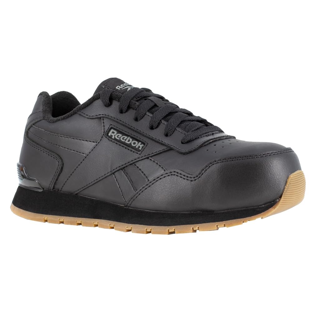 Reebok Women's Harman Work Sneaker with EH Composite Toe - Black Safety Shoes for Women - Size 6.5 Medium - Comfortable & Durable Work Shoes for Construction, Warehouse & Industrial Work