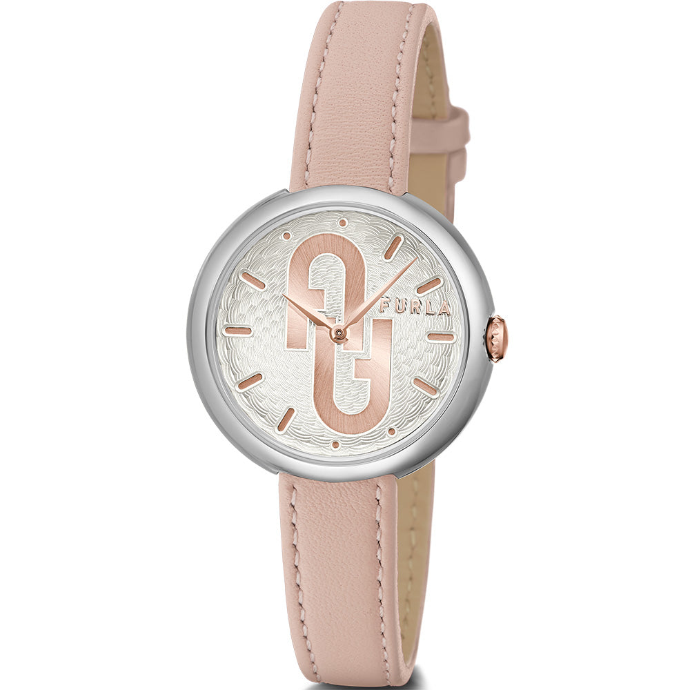 Furla WW00005003L1 Women's Leather Watch - Elegant Nude Design, Water Resistant, Perfect for Casual & Office Wear