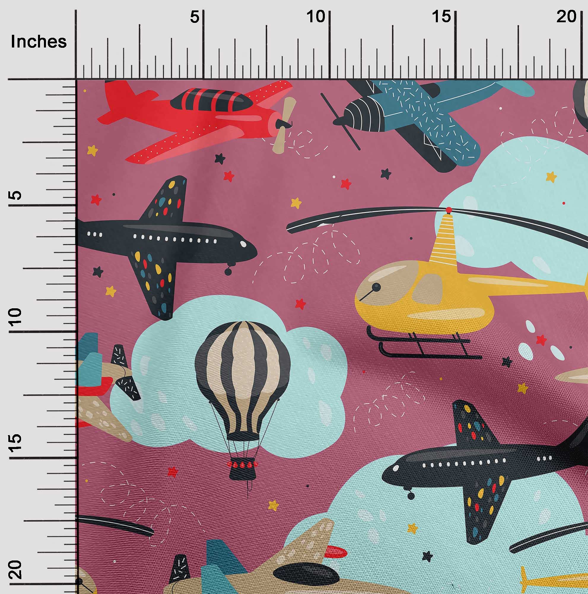 Premium Cotton Silk Blend Pink Fabric for Airplane Nursery Kids Dresses - 42 Inch Wide by The Yard | Soft, Breathable Material for DIY Baby Clothes, Quilting & Home Decor