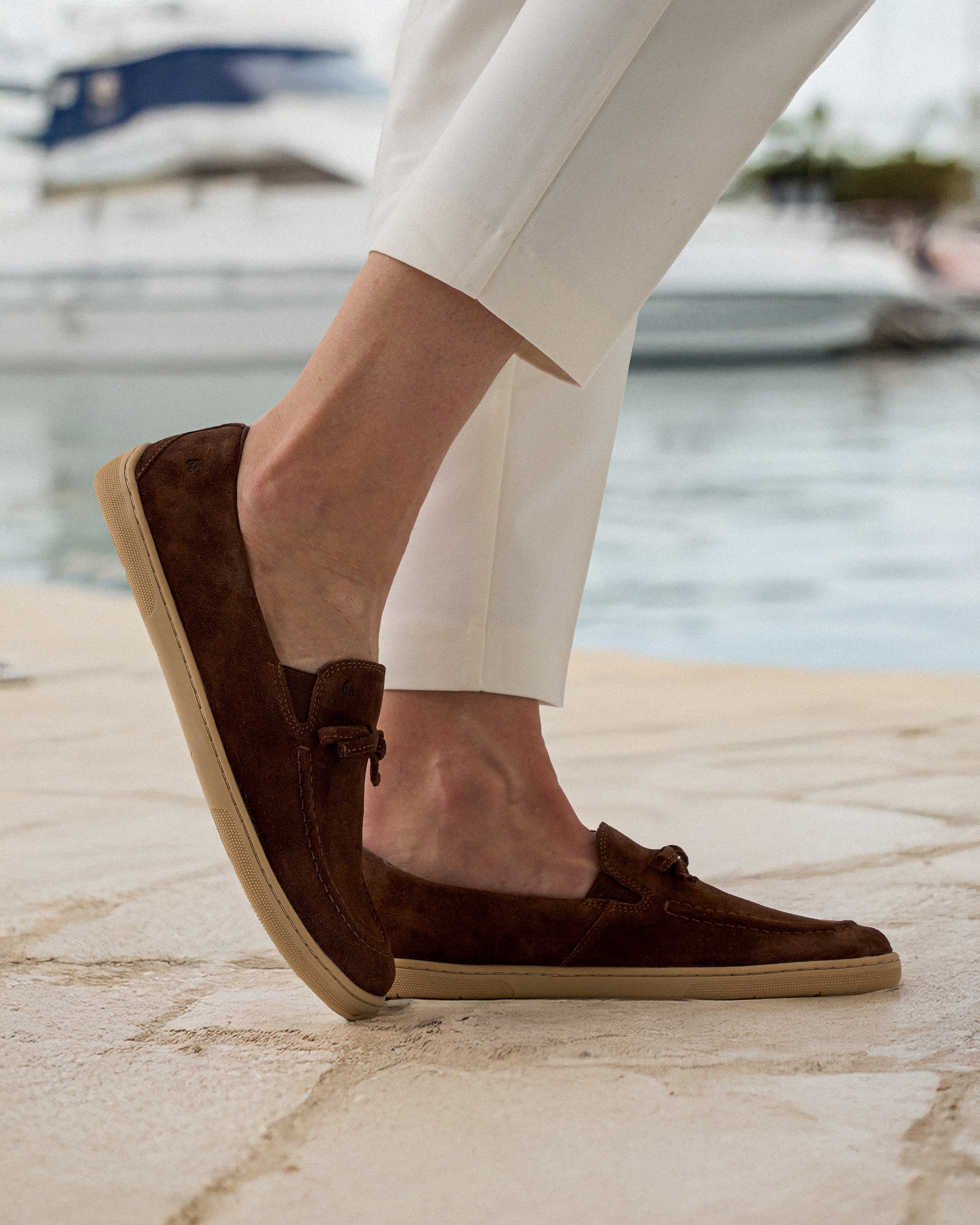 Barefoot Moccasins for Women - Be Lenka Aphrodite Soft Leather Minimalist Shoes in Dark Brown | Comfortable House Slippers & Indoor/Outdoor Walking Shoes