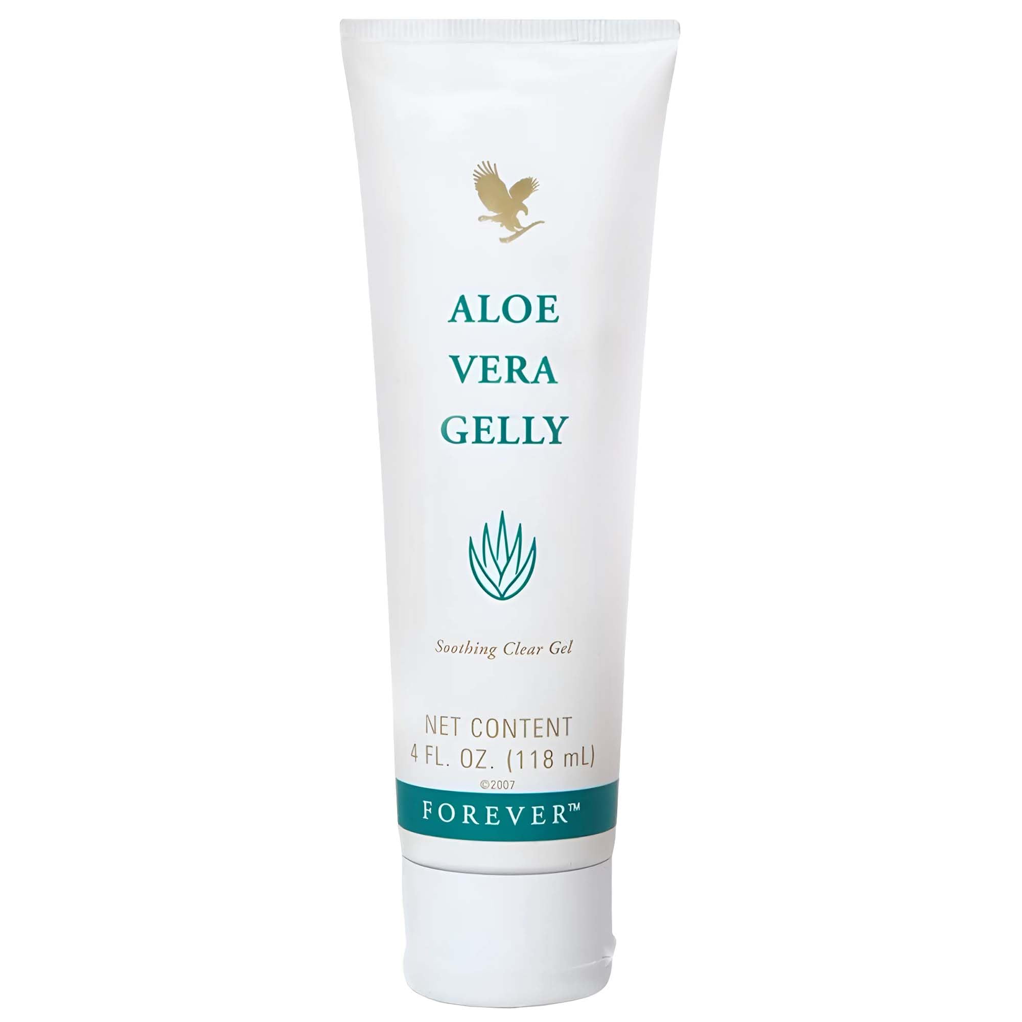 Forever Living Aloe Vera Gelly - 4 fl oz Pure Aloe Gel for Skin Soothing, Moisturizing & Conditioning | Vegan, Gluten-Free | Perfect for Sunburn Relief, Dry Skin & After-Shave Care