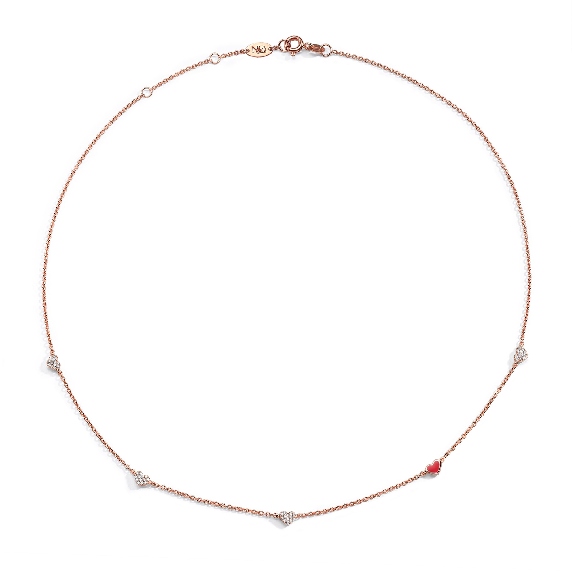 5 Hearts Necklace for Women - Elegant Layered Heart Pendant Jewelry Gift for Her - Perfect for Valentine's Day, Anniversary & Romantic Occasions