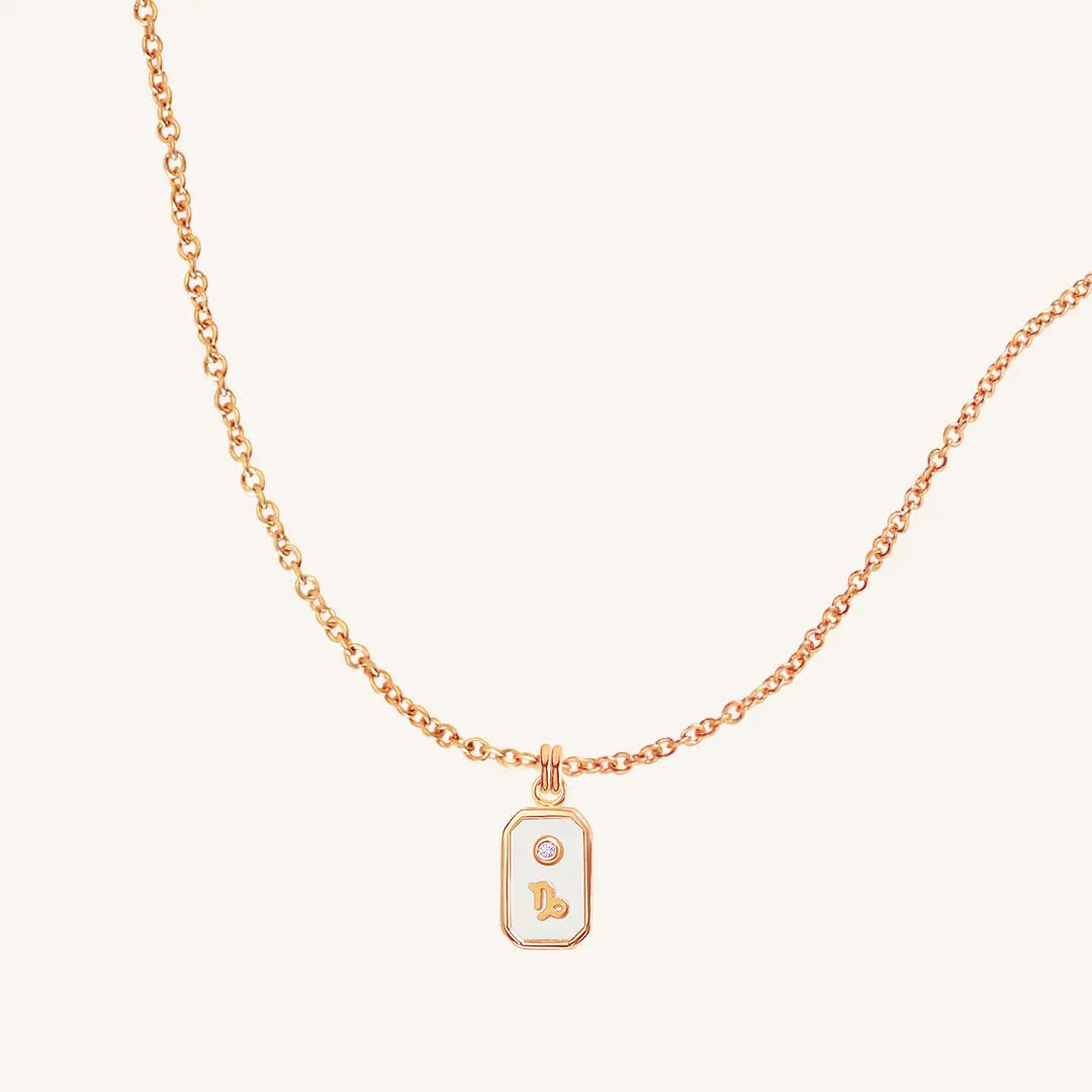 Iridescent Zodiac Necklace - Personalized Astrology Jewelry for Women, Perfect Gift for Birthday, Anniversary & Daily Wear (Aries, Taurus, Gemini, etc.) - Ideal for Spiritual Healing, Fashion Accessories & Special Occasions