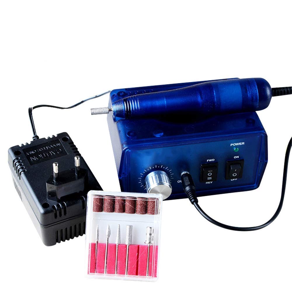 Professional Electric Nail Drill Set & Manicure Pedicure Kit - Rechargeable Nail File Machine for Cuticle, Callus & Toe Care - Perfect for Home Salons & DIY Nail Art