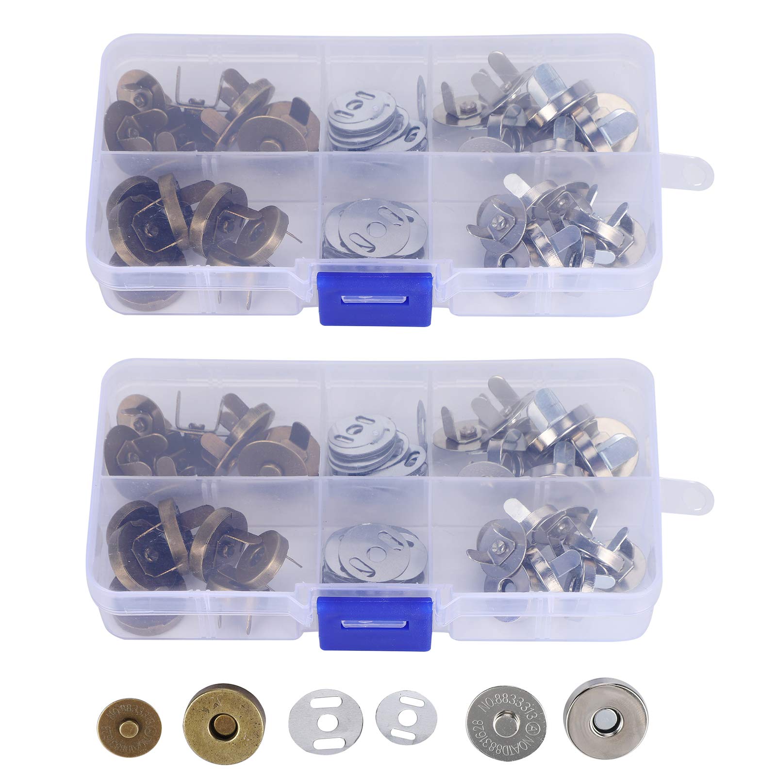 Magnetic Snap Buttons for Purses, Handbags & Crafts - Sewing Fasteners for Clothing, Leather Bags & DIY Accessories - Perfect for DIY Fashion, Repair & Craft Projects