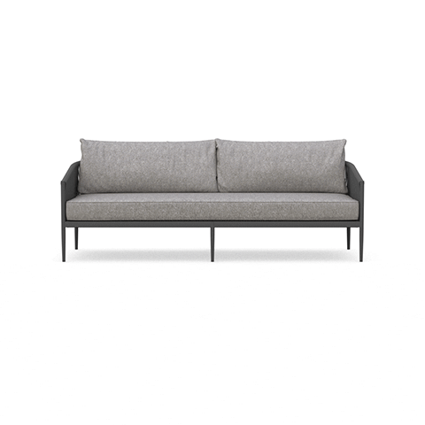 Catalina 3-Seat Outdoor Patio Sofa Set - Waterproof Wicker Furniture for Garden, Poolside, Deck & Backyard Relaxation