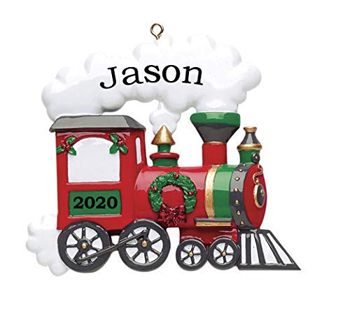 Personalized Train Ornament - Custom Name & Date Keepsake for Christmas Tree Decorations | Perfect Gift for Train Enthusiasts & Holiday Memories