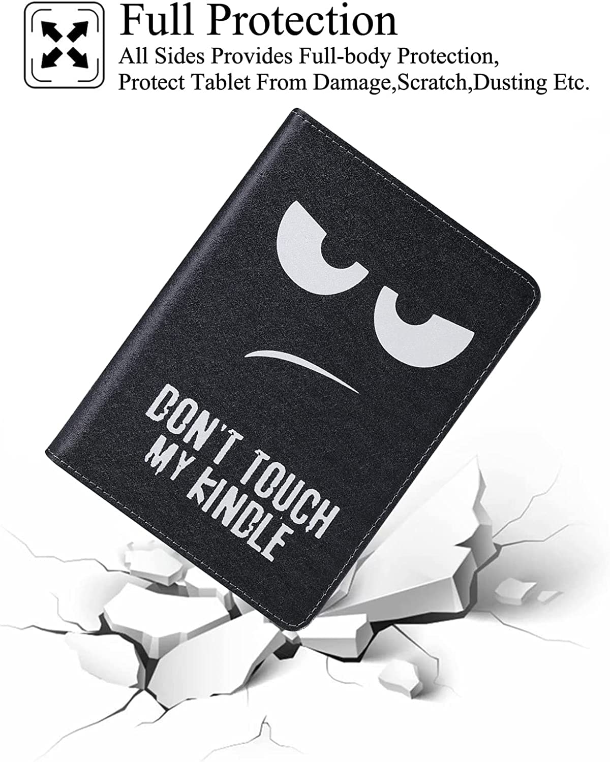 Premium PU Leather Stand Case for Kindle 11th Generation (2022 Release) - Auto Sleep/Wake Cover with Hand Strap for 6
