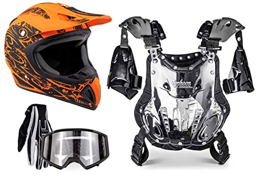 Orange Splatter w/ Black Gloves & Goggles