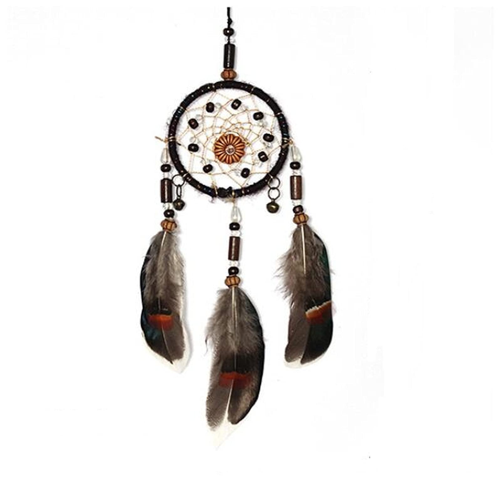 Handmade Dreamcatcher Wall Hanging - Bohemian Home Decor for Bedroom, Living Room, Nursery | Spiritual Gift, Housewarming Present, Native American Inspired Art