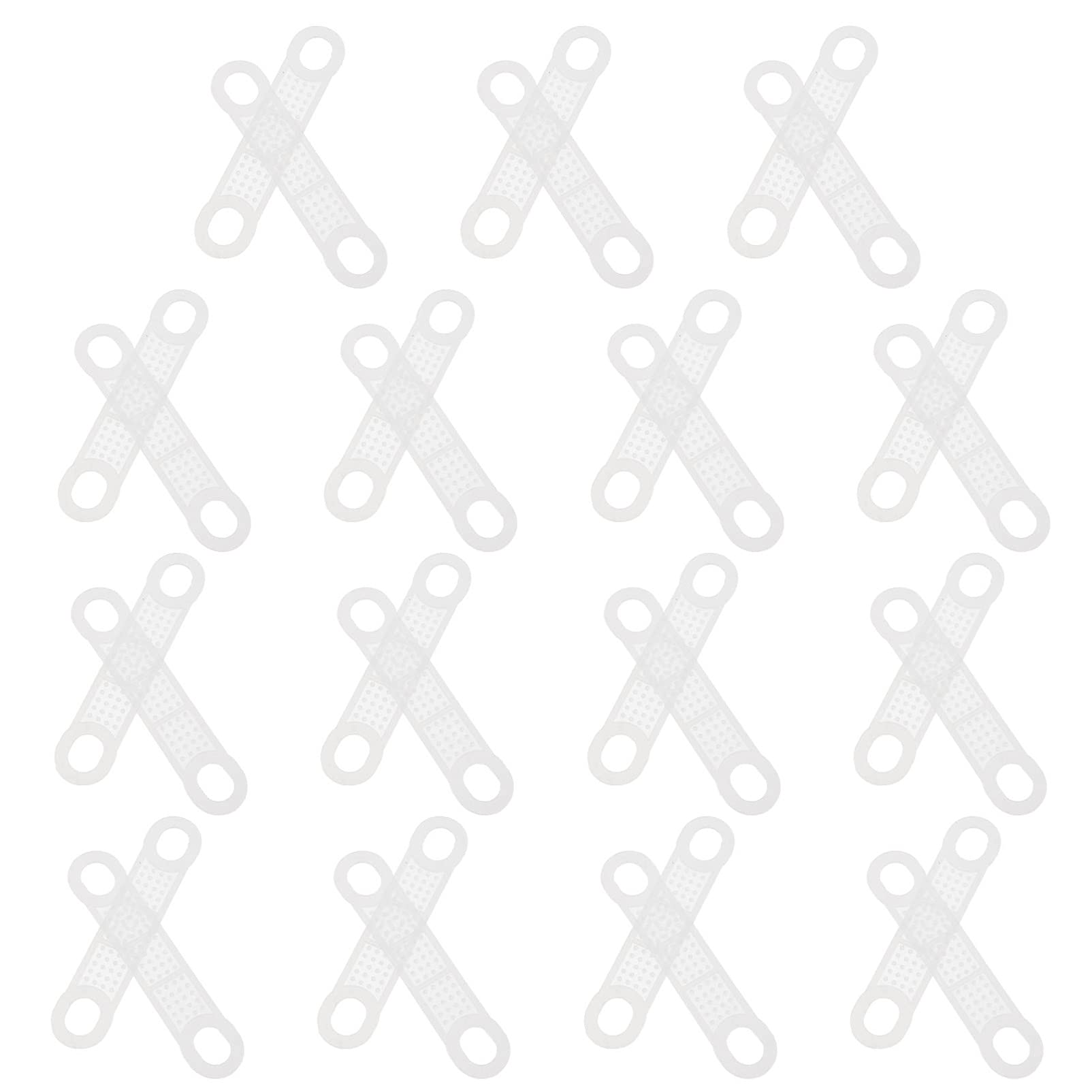 Hemoton 50 Pcs Clear Non-Slip Rubber Hanger Grips - Transparent Anti-Skid Closet Accessories for Clothes Hangers, Perfect for Home, Clothing Stores & Wardrobe Organization