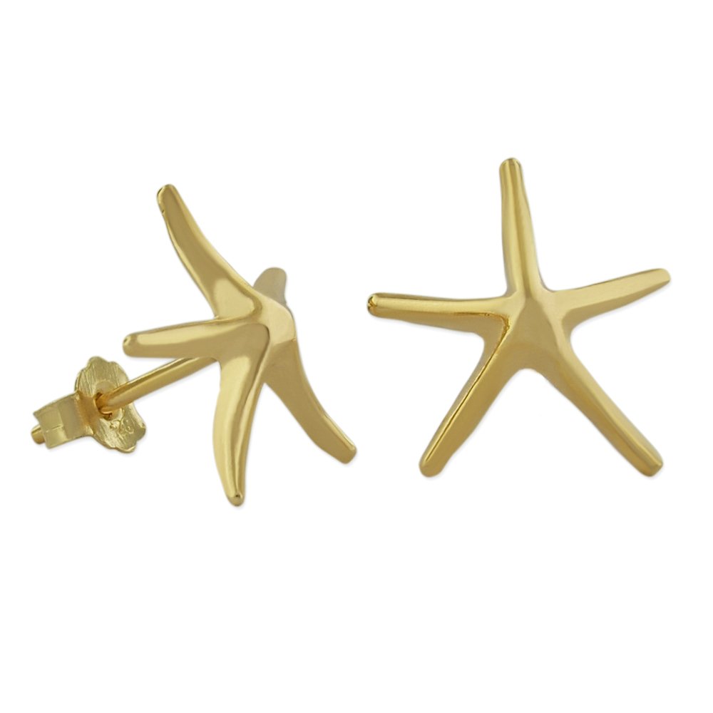 925 Sterling Silver Starfish Stud Earrings for Women - Perfect for Beach Vacations, Summer Outfits & Gift Giving