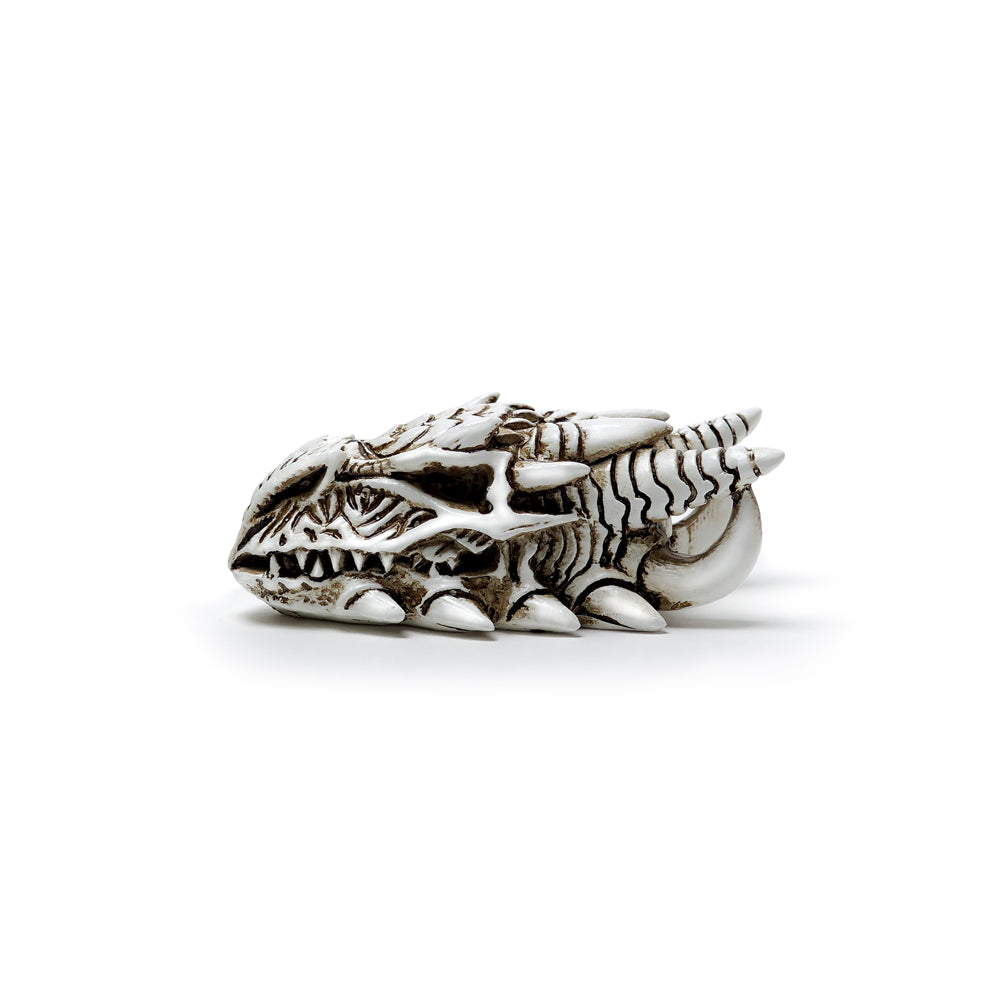 Handcrafted Dragon Skull Statue - Gothic Home Decor, Fantasy Collectible & D&D Tabletop Game Prop - Perfect for Halloween, Game Room, and Medieval Themed Parties