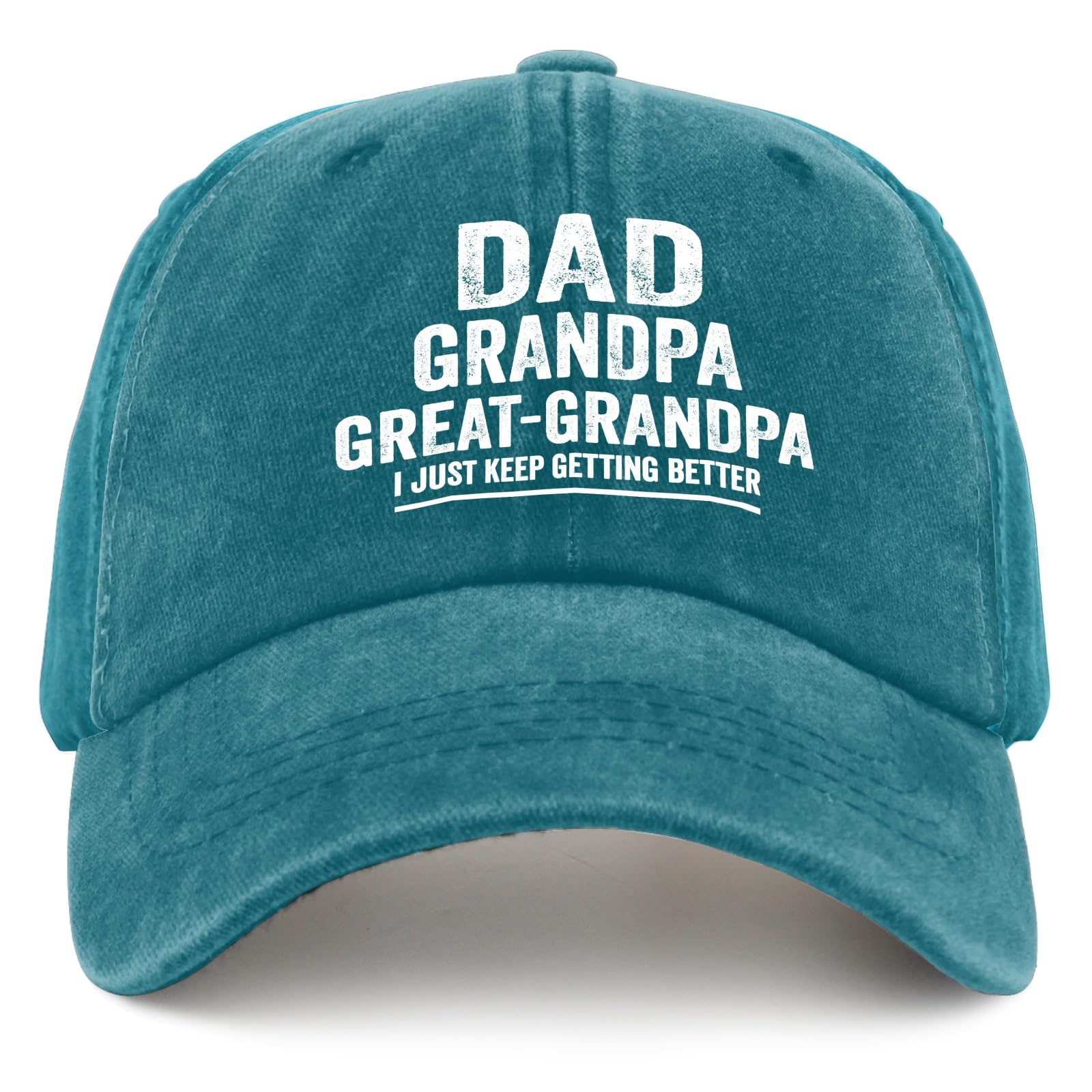 Custom Baseball Cap for Dad & Grandpa - Pigment Black Golf Hat, Workout Cap, Great Gifts for Men - Perfect for Golfing, Running, Outdoor Activities & Casual Wear