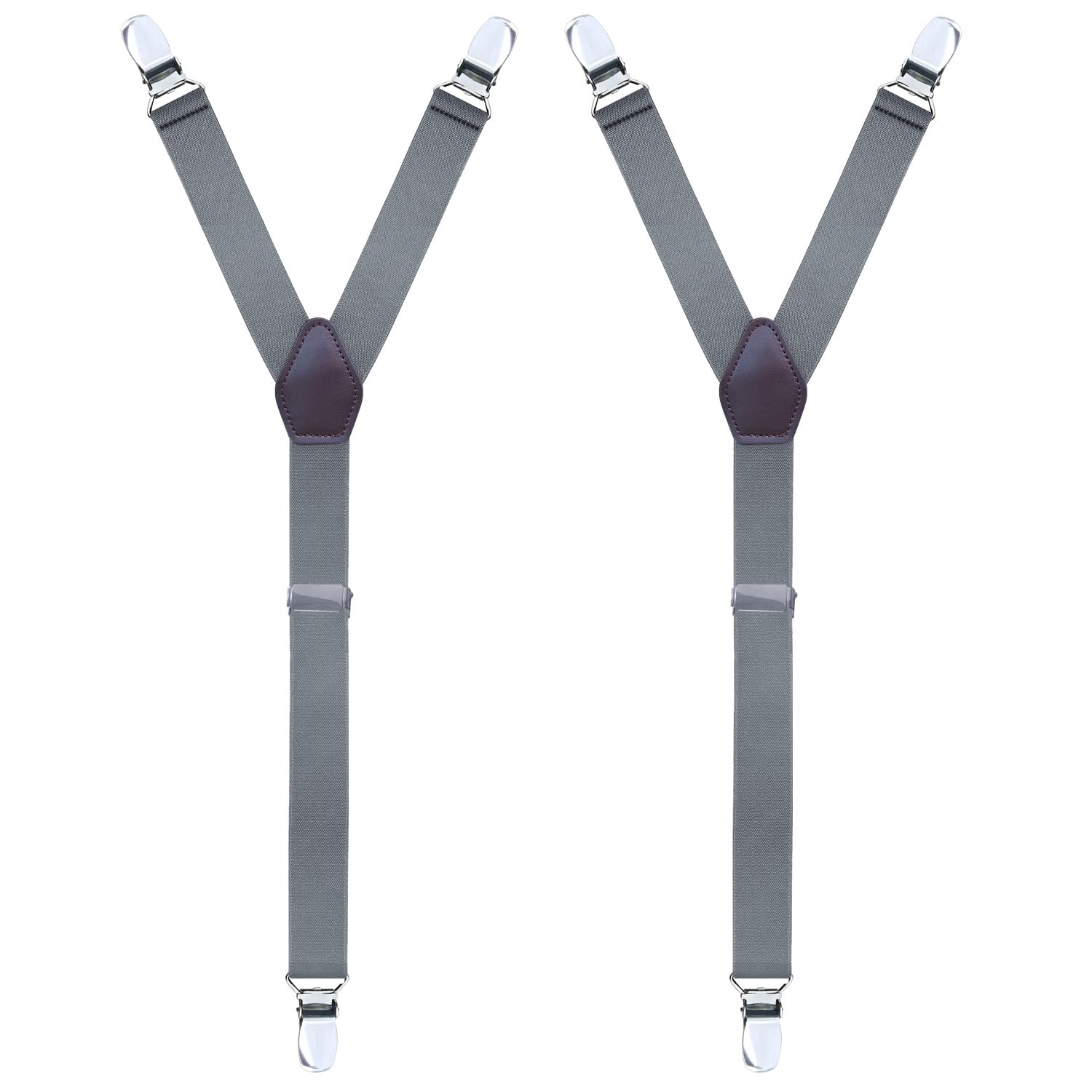 Men's Adjustable Elastic Y-Style Garter Straps - Non-Slip Socks Clamps for Formal Wear