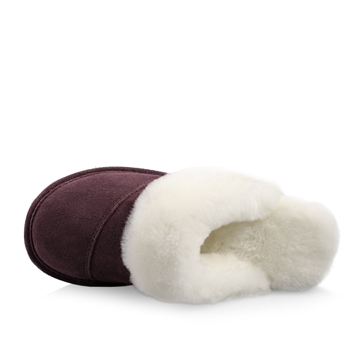 Joy Women's Soft Plush Memory Foam Slippers - Cozy Indoor House Shoes for Women, Non-Slip Warm Winter Slippers (Aubergine/Purple) - Perfect for Relaxing at Home, Lounging & Cold Weather Comfort