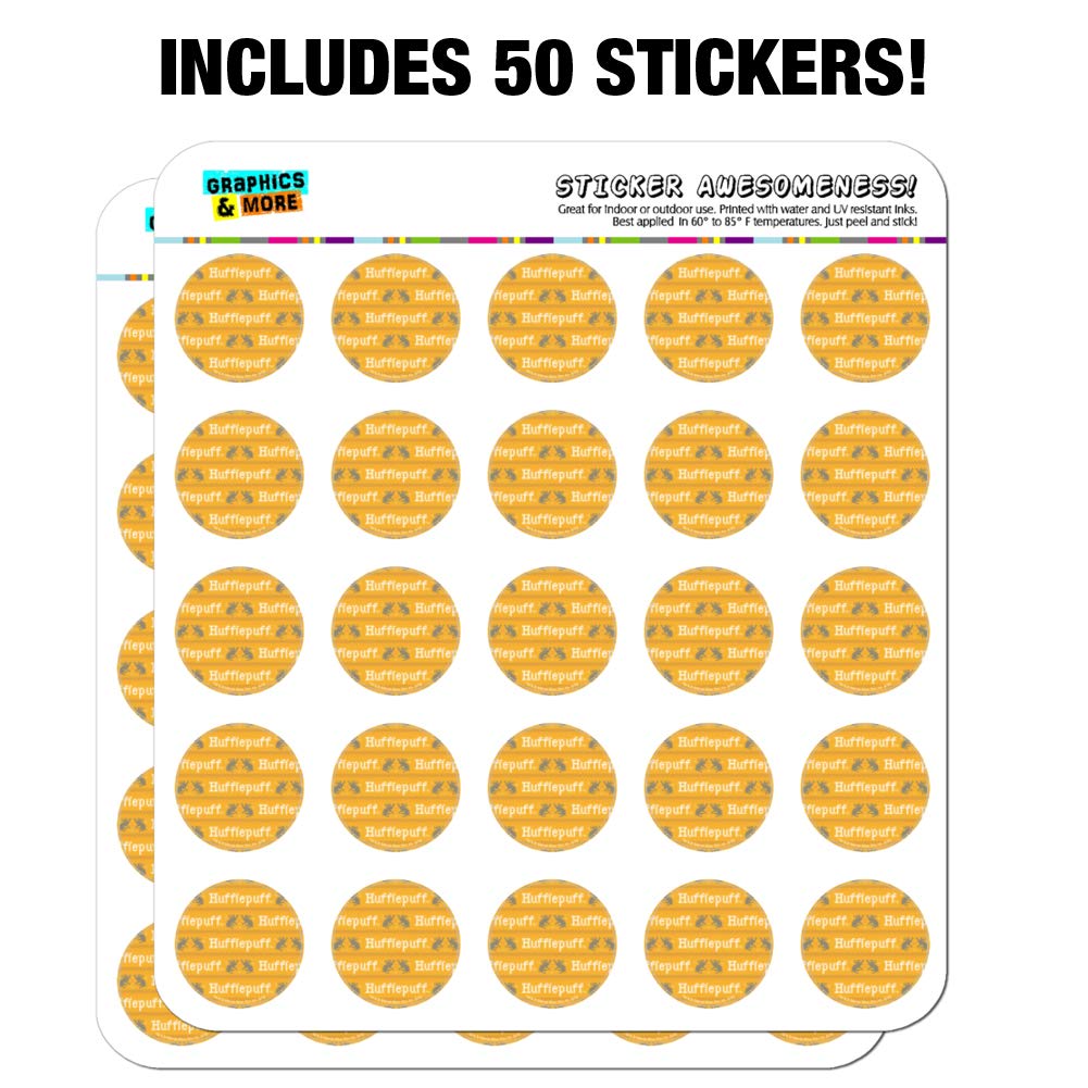 Harry Potter Hufflepuff Sweater Stickers - Words Pattern Planner Decals for Scrapbooking, Journaling, DIY Crafts & Bullet Journal Supplies - Perfect for Planners, Calendars, Notebooks & Gift Wrapping