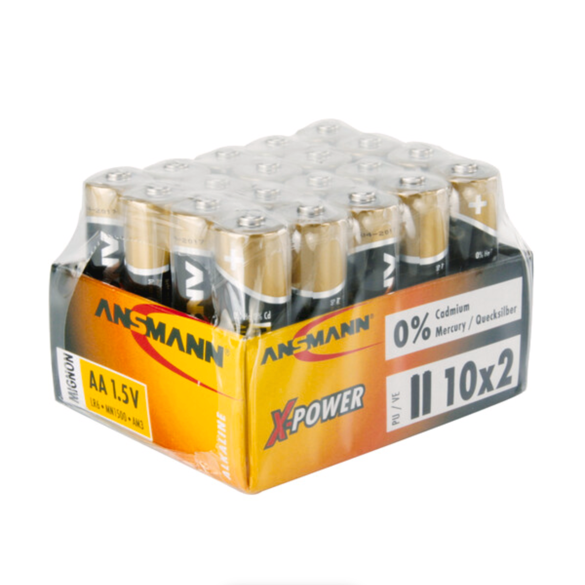 Ansmann X Power AA Max Alkaline Batteries 20 Pack - Long Lasting High Performance Batteries for Toys, Flashlights, Remote Controls & Electronic Devices