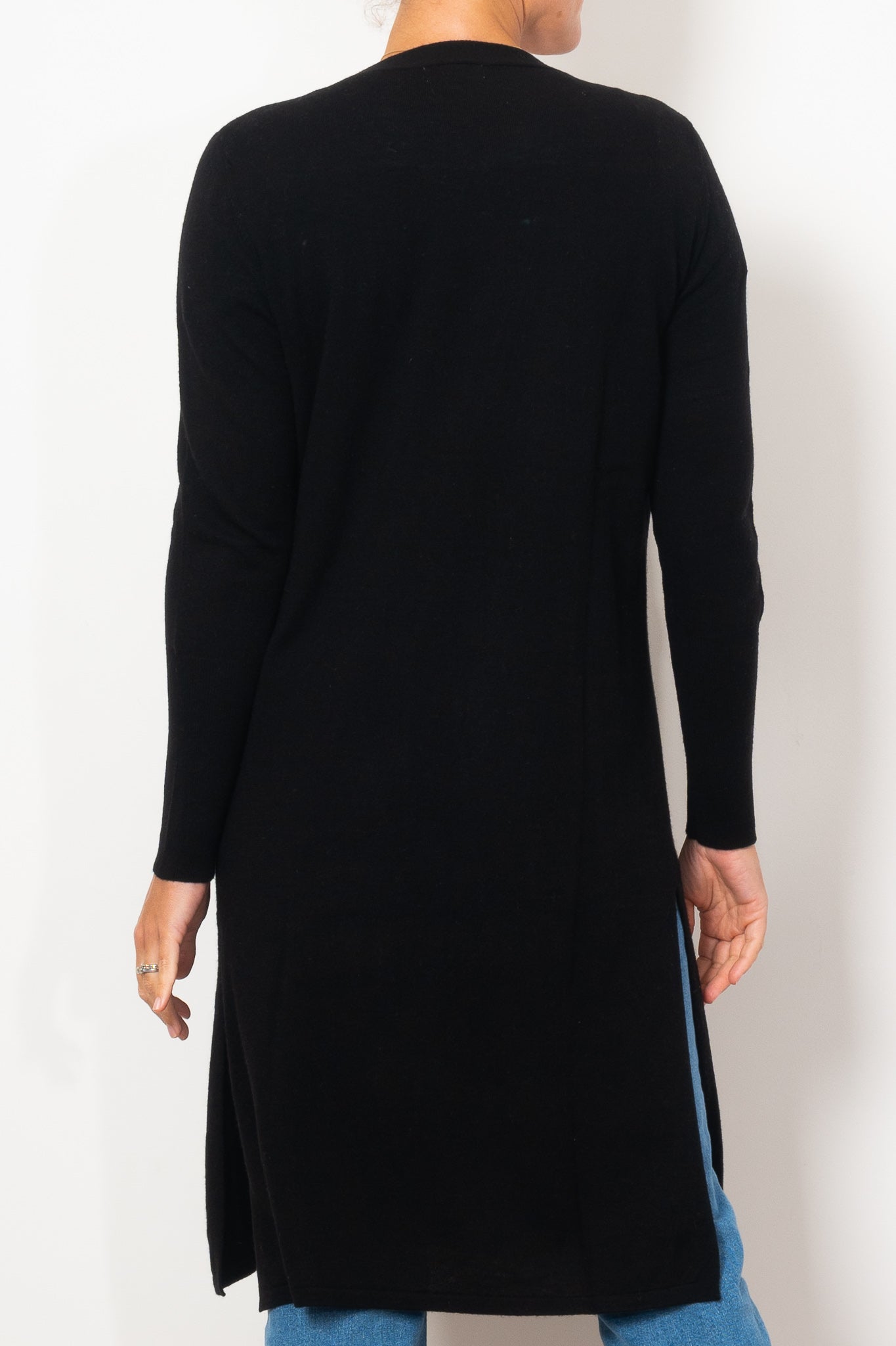 Bridge & Lord Women's Longline Cardigan Sweater - Soft Knit Open Front Wrap for Office, Casual & Layering