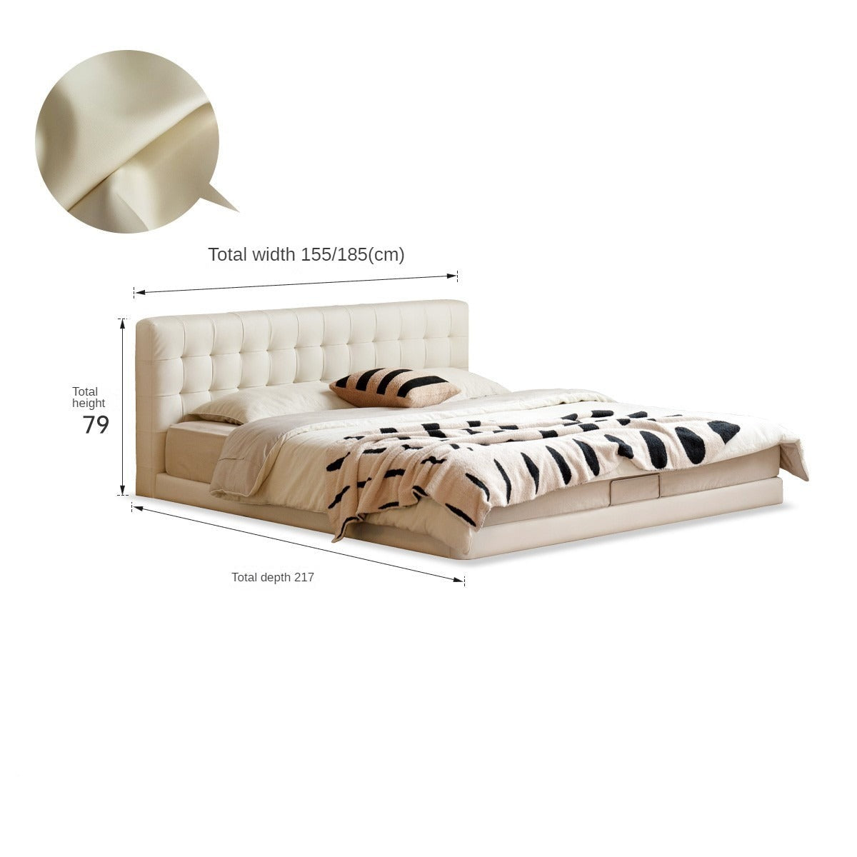 Organic Leather Art Floor Bed - Handcrafted Eco-Friendly Mattress for Adults & Kids - Perfect for Minimalist, Boho & Montessori Bedrooms