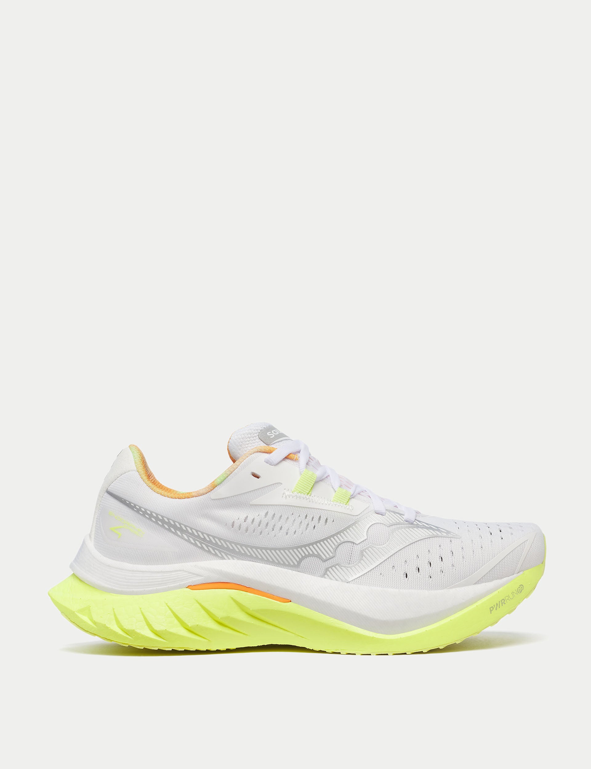 Endorphin Speed 4 Running Shoes - White/Sunny Color - Lightweight & Cushioned for Marathon Training & Road Running
