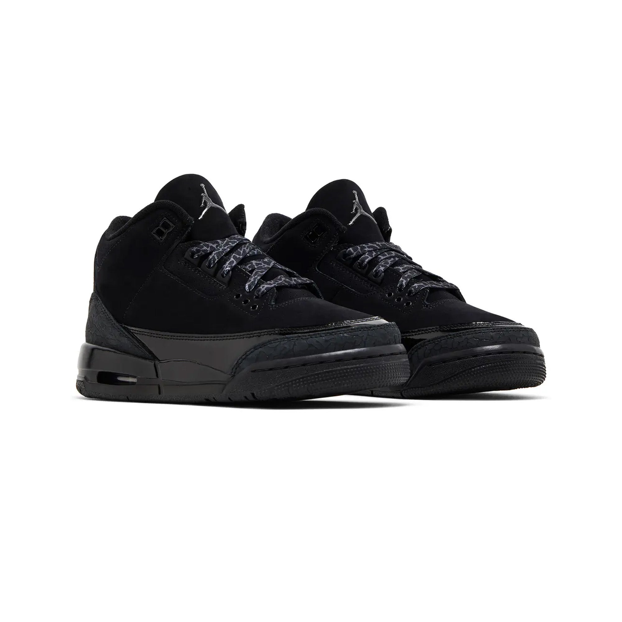 Air Jordan 3 Retro 'Black Cat' GS Sneakers (2025) - Men's Basketball Shoes for Streetwear & Casual Style
